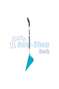 Лопата для уборки снега,полипропилен,365х460х1500мм,алюминиевый черенок,ПВХ накладка, LUXE Palisad