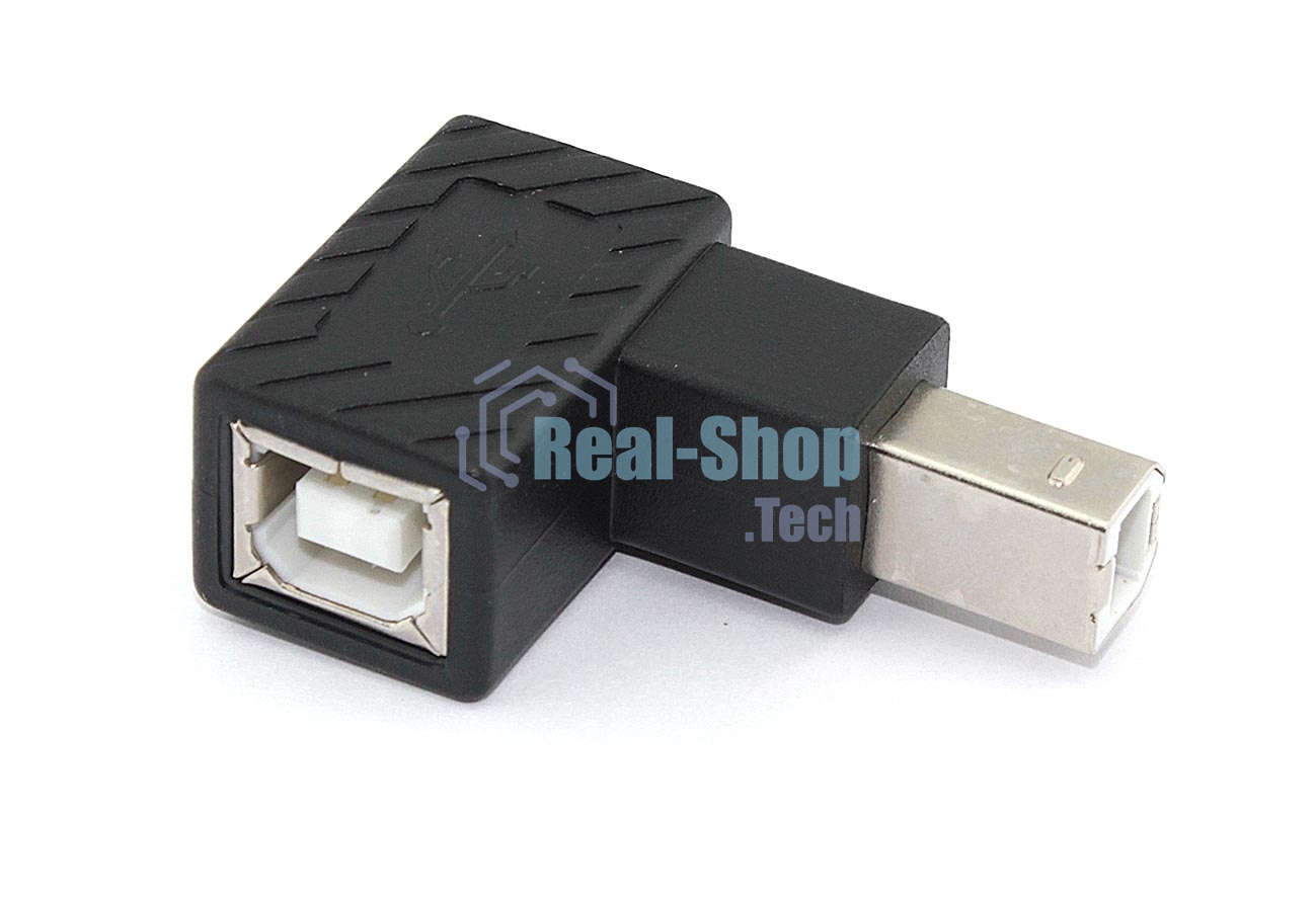 Угловой удлинитель USB Type B с поворотом вправо