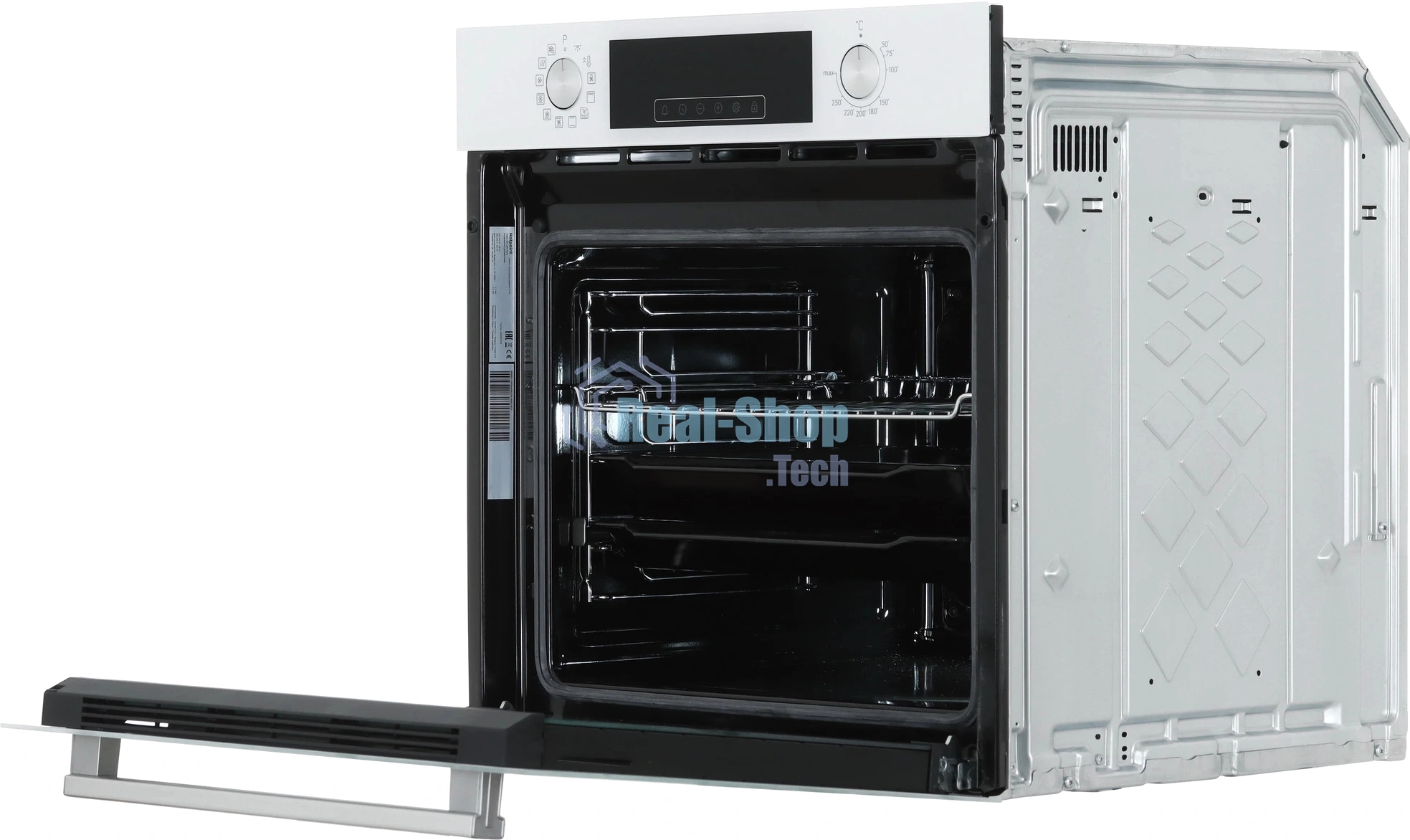 Встраиваемый электрический духовой шкаф Hotpoint HFE9 1231 JSH WHG, 72 л, 280 °C, конвекция, гриль, очистка паром, класс A