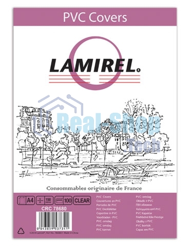 Обложки для переплета Lamirel LA-78680 A4 прозрачный (100шт)