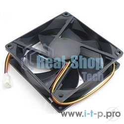 Вентилятор для корпуса Gembird D8015BM-3 черный, 80 мм, 2600 об/мин, 27 дБ, 3 pin