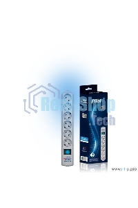 Сетевой фильтр ZIS Фильтр Pilot - S 5 евро, 1 росс. 10 м