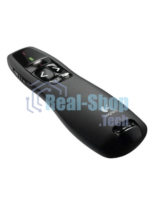 Презентер беспроводной Logitech R400 черный, радиоканал, USB, кнопки - 5