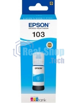 Чернила Epson 103C C13T00S24A голубой (65 мл) для Epson L3100/3110/3150