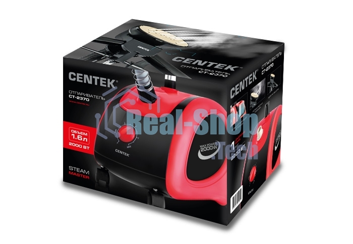 Отпариватель Centek CT-2370 черный/красный
