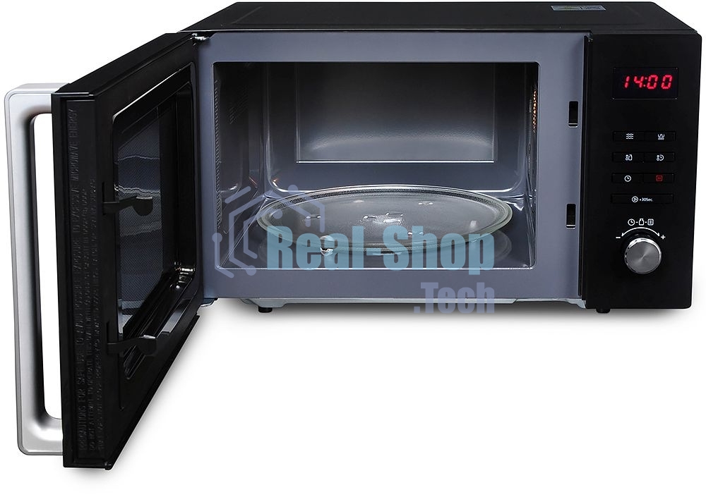 Микроволновая печь Hyundai HYM-M2062 черный, 23 л, 800 Вт, переключатели - поворотный механизм/кнопки