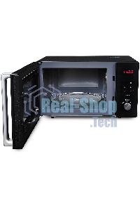 Микроволновая печь Hyundai HYM-M2062 черный, 23 л, 800 Вт, переключатели - поворотный механизм/кнопки