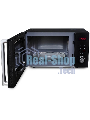 Микроволновая печь Hyundai HYM-M2062 черный, 23 л, 800 Вт, переключатели - кнопки, поворотный механизм