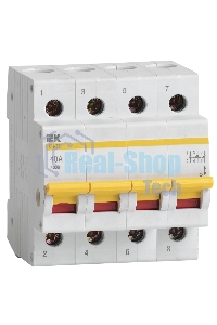 Выключатель нагрузки (мини-рубильник) Iek MNV10-4-040 ВН-32 4Р 40А ИЭК