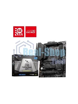 Материнская плата MSI MAG Z790 TOMAHAWK WIFI, LGA 1700, Intel Z790, 4xDDR5, 7xSATA, 4xM.2, 1xPCIe 4.0 x4, 1xPCIe 5.0 x16, 1xHDMI, 1xDP, 1x2.5Gb LAN, 4xUSB-A 3.2 Gen 1, 4xUSB-A 3.2 Gen 2, 1xUSB-C 3.2 Gen 2, 1xUSB-C 3.2 Gen 2x2, 5x3.5 мм, 7.1, Standard-ATX