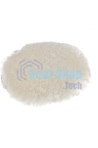 Насадка полировальная Matrix под липучку, 150 мм натуральная шерсть