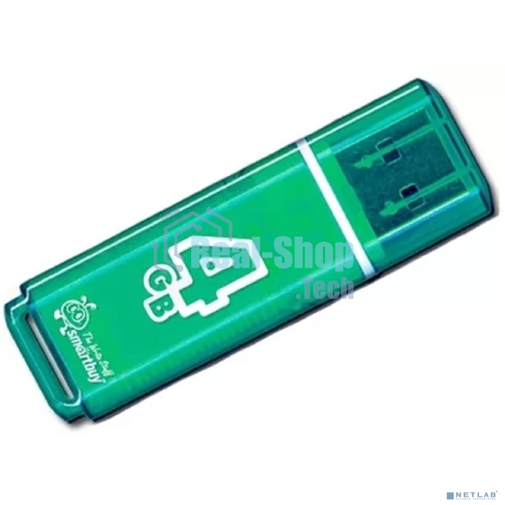 Флешка USB Smartbuy 4 Gb USB USB 2.0 Smartbuy Glossy series зеленый (SB4 GbGS-G)
