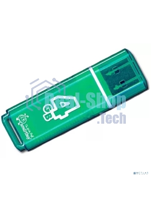 Флешка USB Smartbuy Glossy series Green (SB4 GbGS-G), 4Gb, USB 2.0, R/W 25/15, зеленый