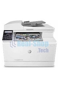 МФУ лазерное HP Color LaserJet Pro M183fw (7KW56A), A4, цветной, печ. до 16 стр/мин., скан. до 15 стр/мин. (ч/б) 8 стр/мин. (цвет), 600 x 600 dpi (печать) 1200x1200dpi (скан.), USB, RJ-45, Wi-Fi, Air Print, Mopria