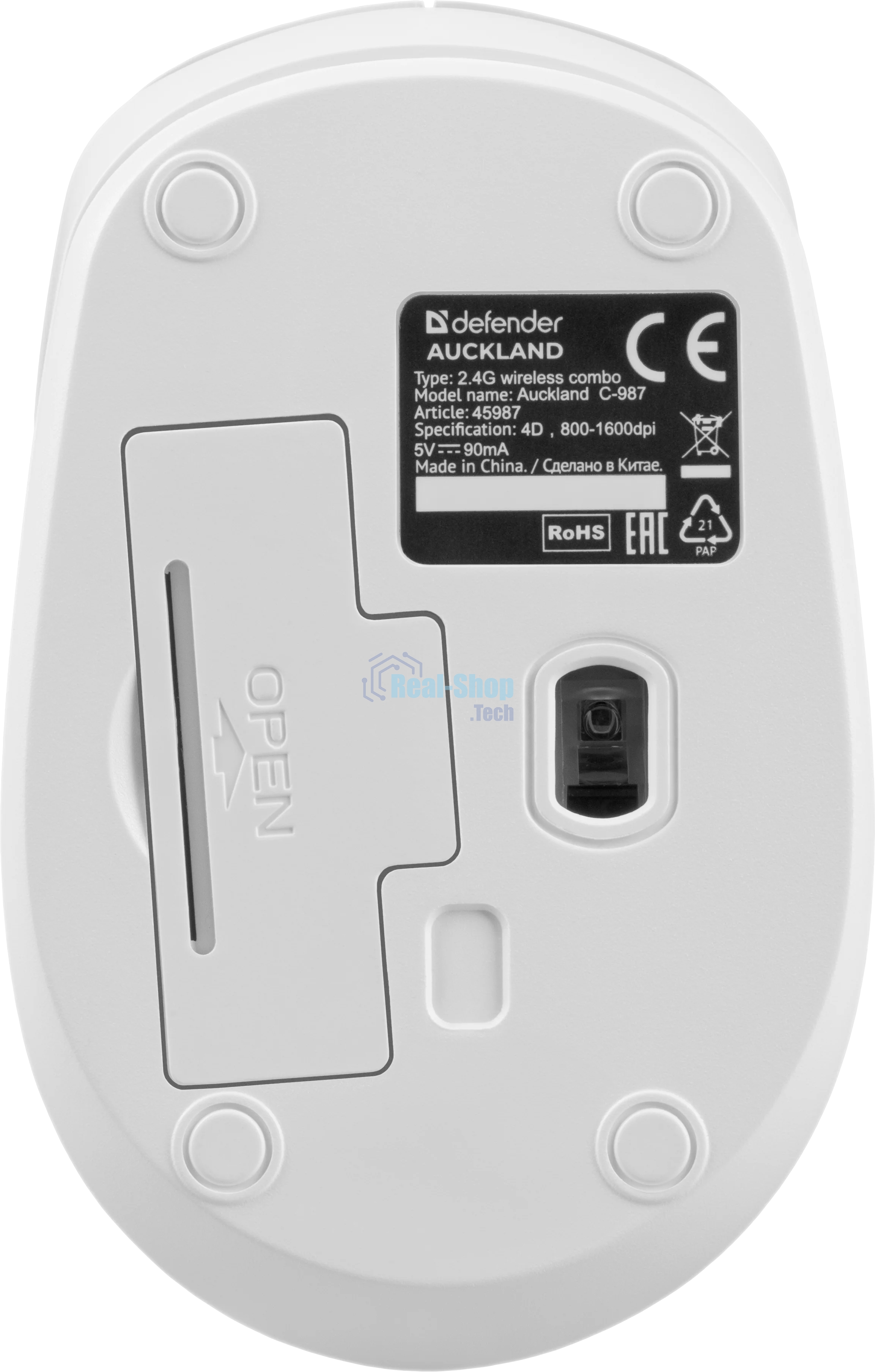 Комплект клавиатура + мышка Defender AUCKLAND C-987 RU белый