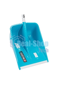 Лопата для уборки снега,полипропилен,365х460х1500мм,алюминиевый черенок,ПВХ накладка, LUXE Palisad