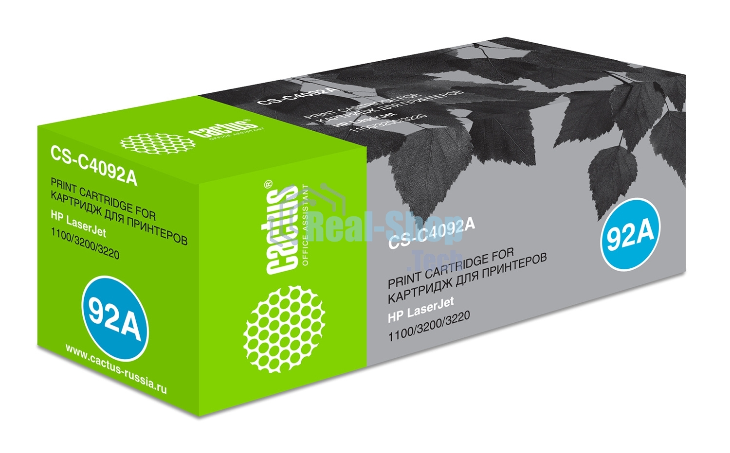 Картридж лазерный Cactus CS-C4092A черный для HP LaserJet 1100/3200/3220 (2500 стр.)