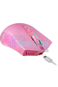 Мышь беспроводная Defender Pandora GM-502 розовый, 3200 dpi, радиоканал, USB, кнопки - 7