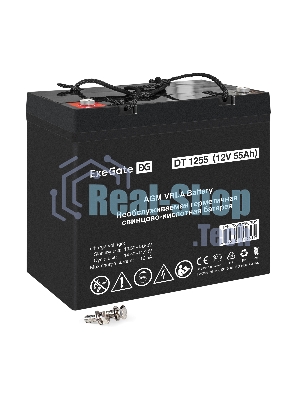 Аккумуляторная батарея ExeGate DT 1255 (12V 55Ah, болт М6)