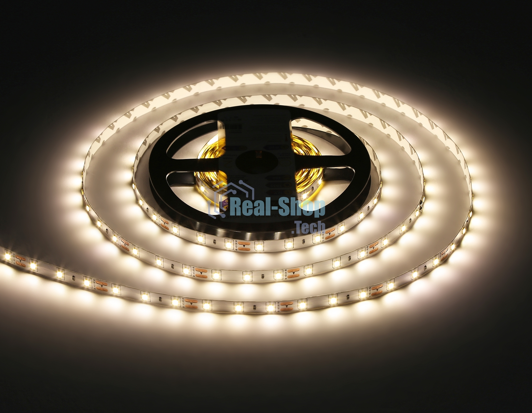Светодиодная лента GS1002 2835 60Led/ 4.8W m/ 12V IP20 4500K/ 5000*8*1.2mm (2 конт.)