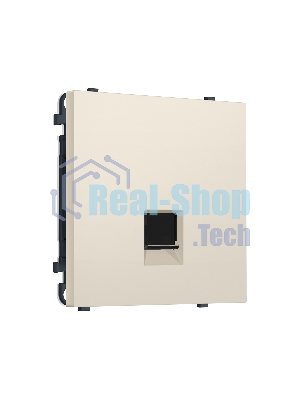 Комплект механизма компьютерной розетки SIGMA Бежевый матовый RJ-45 экранированной с/ш QUANT PRO (SP3320, PR185)
