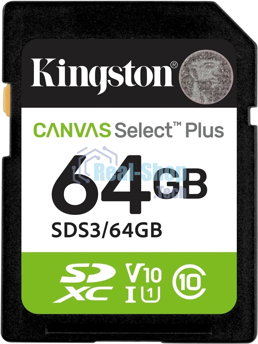 Флеш карта SDXC 64Gb Kingston SDS3/64Gb Canvas Select Plus w/o adapter