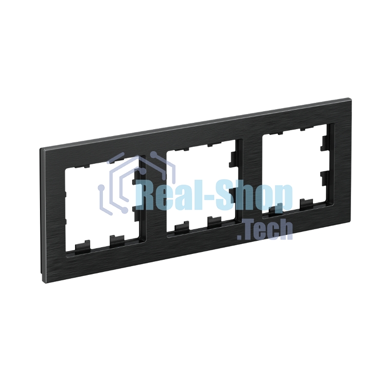 Рамка 3-м AtlasDesign Nature металл оникс SchE ATN312303