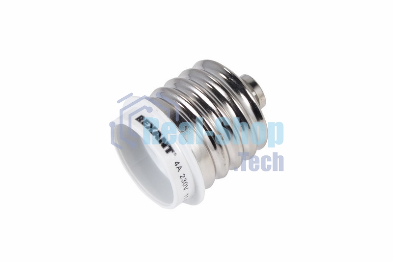 Переходник цокольный E40-E27 белый Rexant