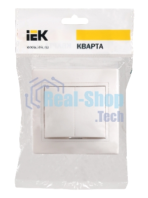Выключатель IEK EVK20-K01-10-DM ВС10-2-0-КБ 2кл 10А КВАРТА (белый)