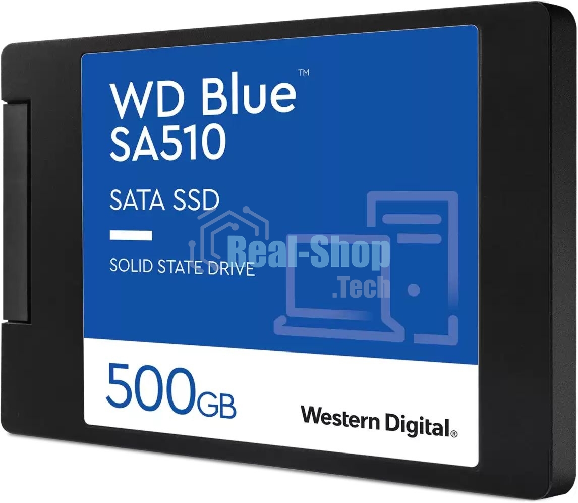 Накопитель SSD WD Blue SA510 WDS500G3B0A, 500GB, SATA III, 2.5
