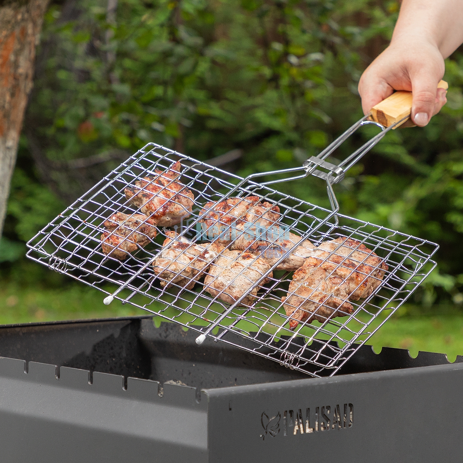 Решетка-гриль Sparta 220х340 мм, хромированная