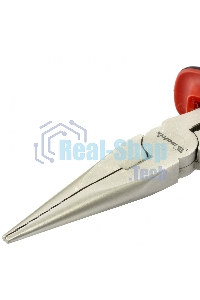 Длинногубцы Matrix NICKEL, 200 мм, прямые никелированные, двухкомпонентные рукоятки