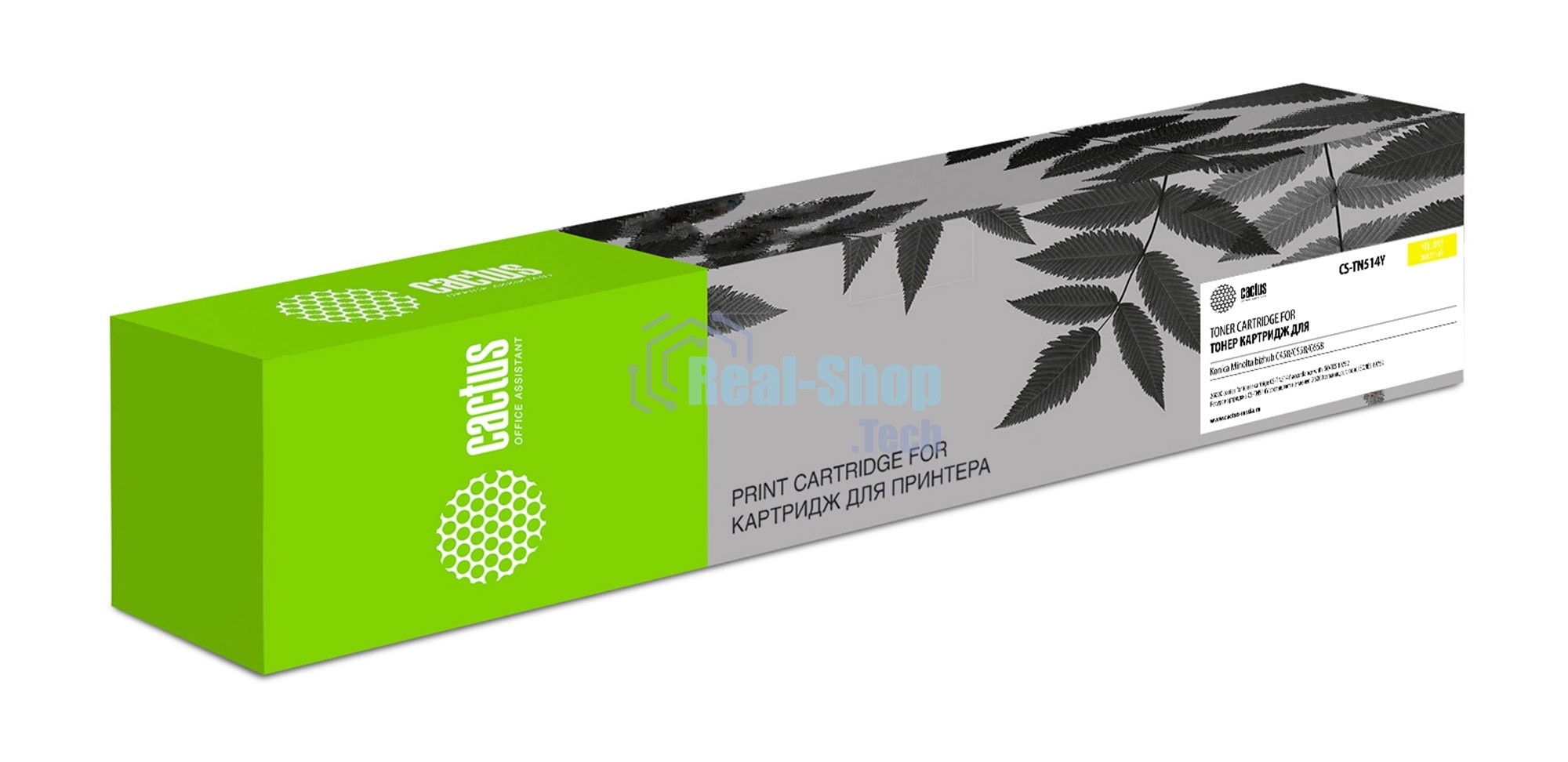 Картридж лазерный Cactus CS-TN514Y желтый (26000 стр.) для Konica Minolta bizhub C458/C558/C658
