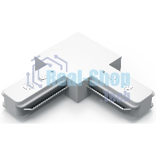 Коннектор для трековых шинопроводов Gauss угловой (L) белый