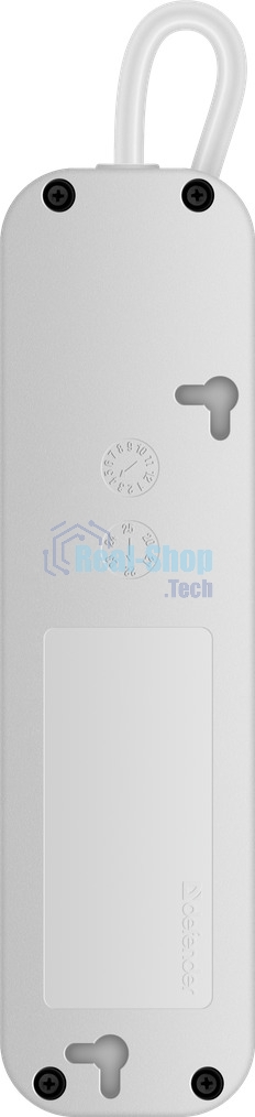 Удлинитель Defender S350 белый 5.0 м, 3 розетки 