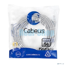 Шнур коммутационный Cabeus, кат. 5е, неэкр., U/UTP, RJ45/RJ45, LSZH, AWG24 10м, серый