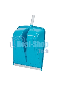 Лопата для уборки снега,полипропилен,365х460х1500мм,алюминиевый черенок,ПВХ накладка, LUXE Palisad