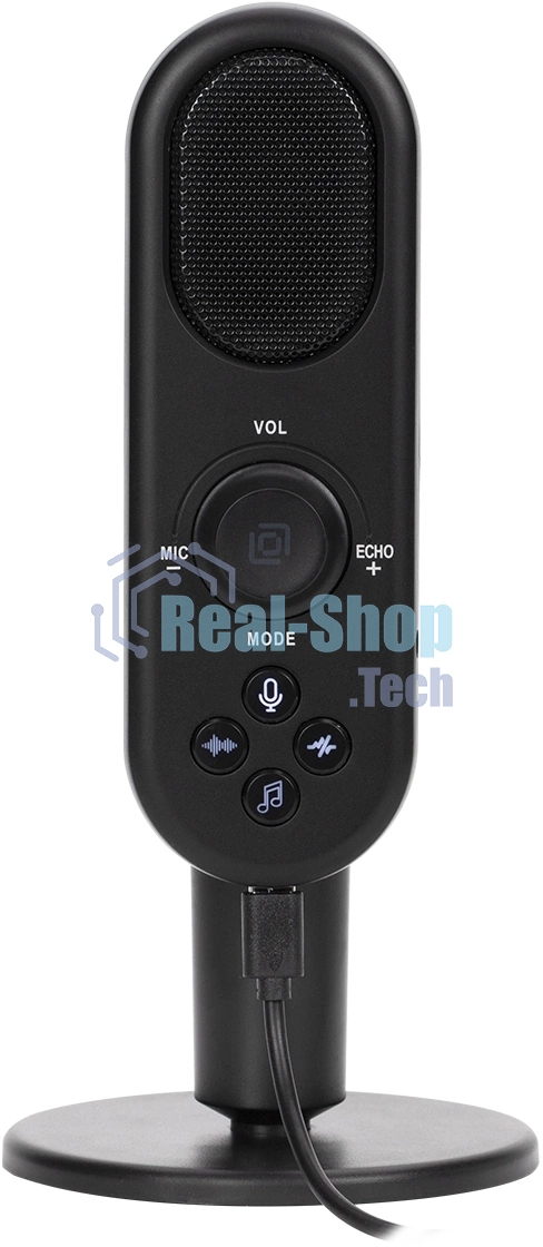 Микрофон проводной Оклик MP-M300 1.5м черный