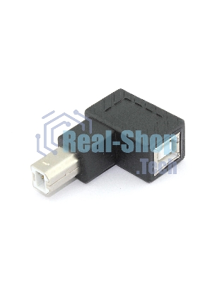 Угловой удлинитель USB Type B с поворотом влево