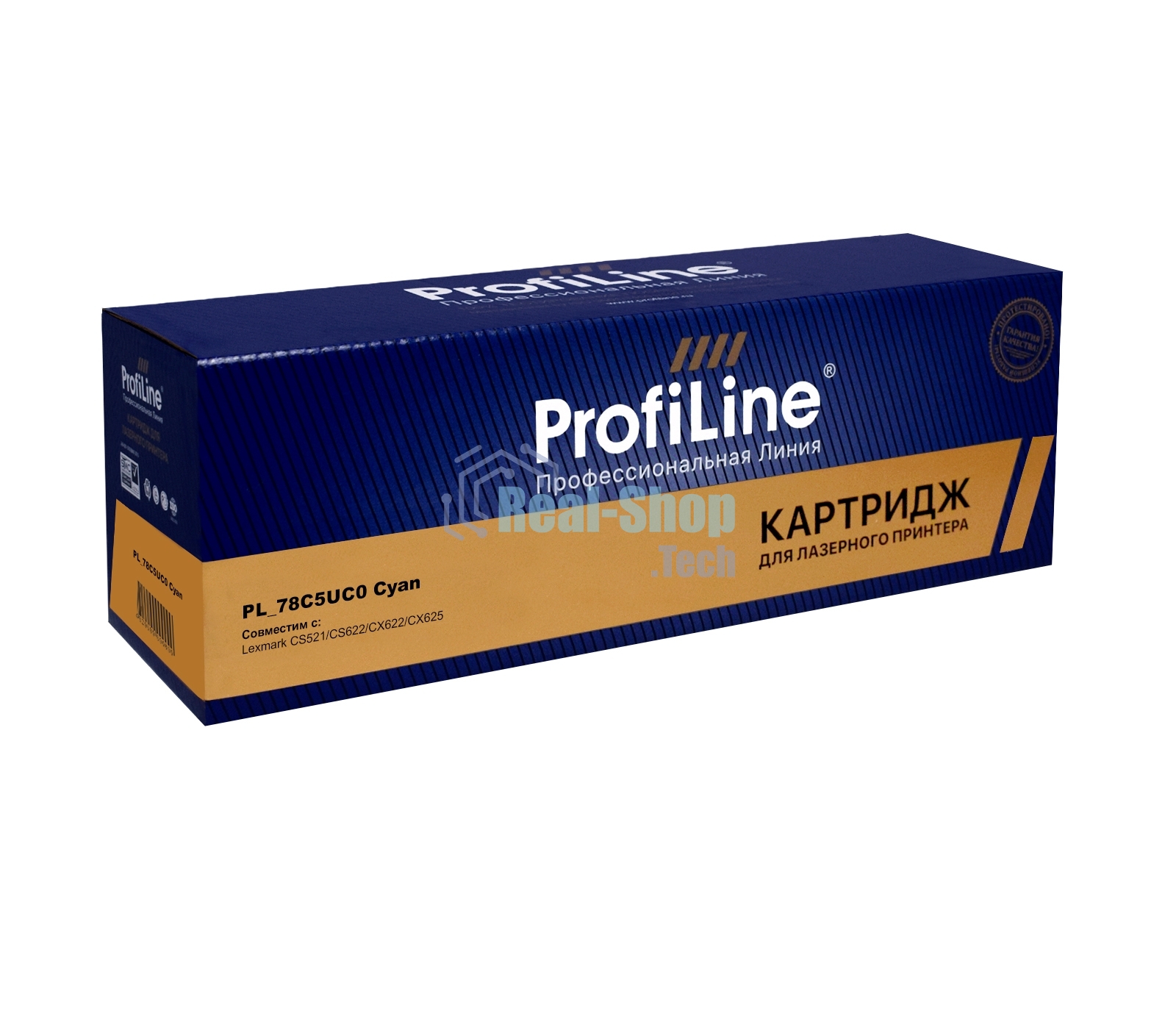 Картридж Profiline PL-78C5UC0 для принтеров Lexmark CS521/CS622/CX622/CX625 Cyan 7000 копий