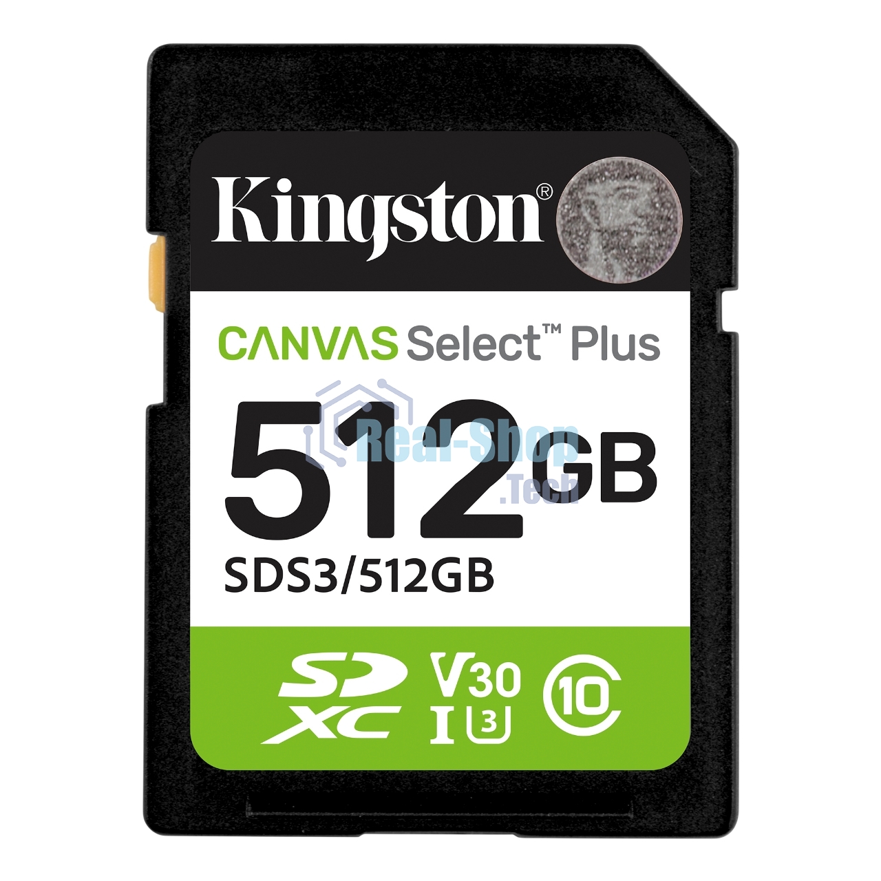Флеш карта SDXC UHS-I Kingston Canvas Select Plus 512 Gb, 150 МБ/с, Class 10, SDS3/512Gb