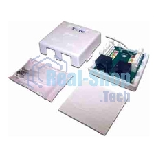 Розетка TWT (TWT-SM2-4512-WH) настенная 1 порт RJ-45 категории 5е и 1 порт RJ-12. UTP. белая