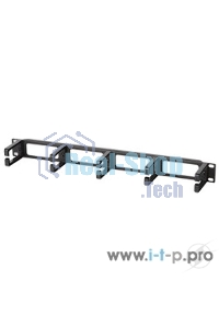 Кабельный организатор Hyperline CM-1U-PL с пластиковыми кольцами, 19