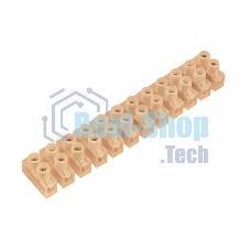 Клеммная колодка винтовая Rexant KВ-10 (4-10 мм²), ток 10 A, полиэтилен белый (ЗВИ)