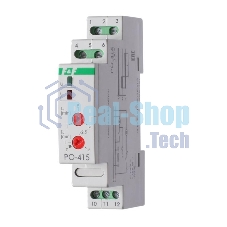 Реле времени PO-415 (задержка выкл./управ. контактом 230В 16А 1перекл. IP20 монтаж на DIN-рейке) F&F EA02.001.018