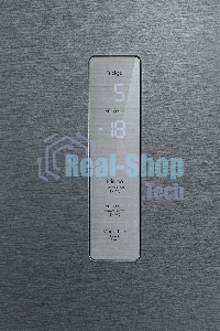 Холодильник Hyundai CC4553F нержавеющая сталь двухкамерный 316/100л морозилка снизу, No Frost