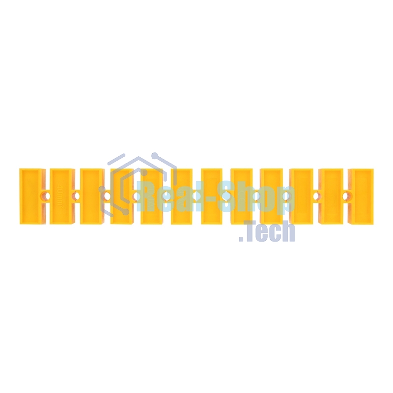 Клеммная винтовая колодка Rexant KВ-40 25-40, ток 100 A, полиэтилен желтый (10 шт./уп.)