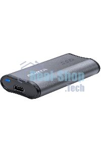 Внешний SSD ADATA Elite SE880, 1TB, USB 3.2 Gen 2x2 Type-C, R/W 2000/2000, серый