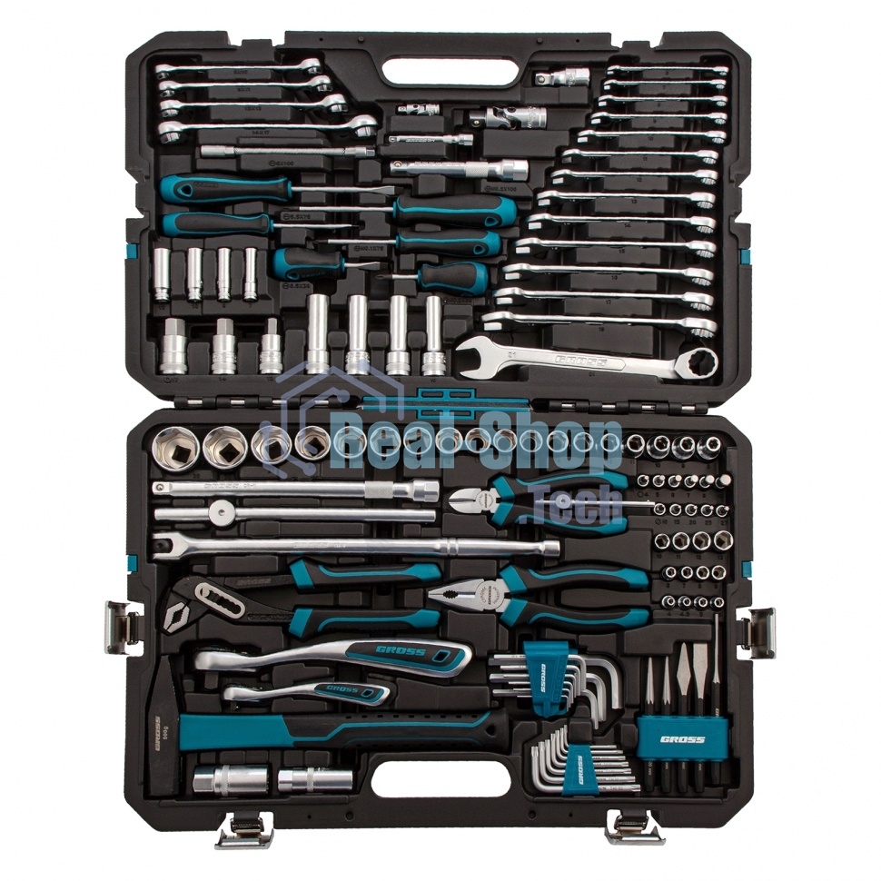 Набор инструментов Gross 115 пред., 120 зубьев, CrV, 1/4