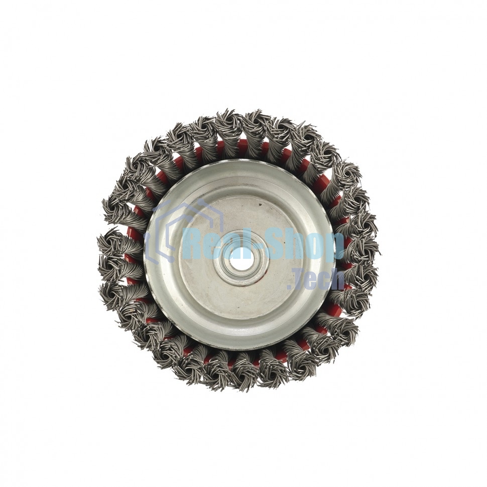 Щетка Matrix для УШМ, 150 мм, М14, Чашка, крученая проволока 0,8 мм